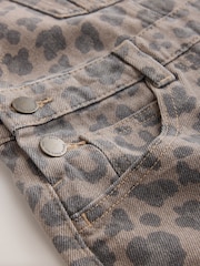 Animal Print Barrel Leg Dungarees (3-16yrs) - Image 8 of 8