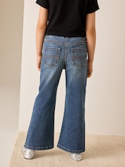 Denim Diamante Scatter Flare Jeans (3-16yrs) - Image 3 of 4