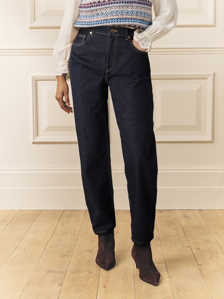 Laura Ashley Indigo Blue Tapered Jeans - Image 1 of 3