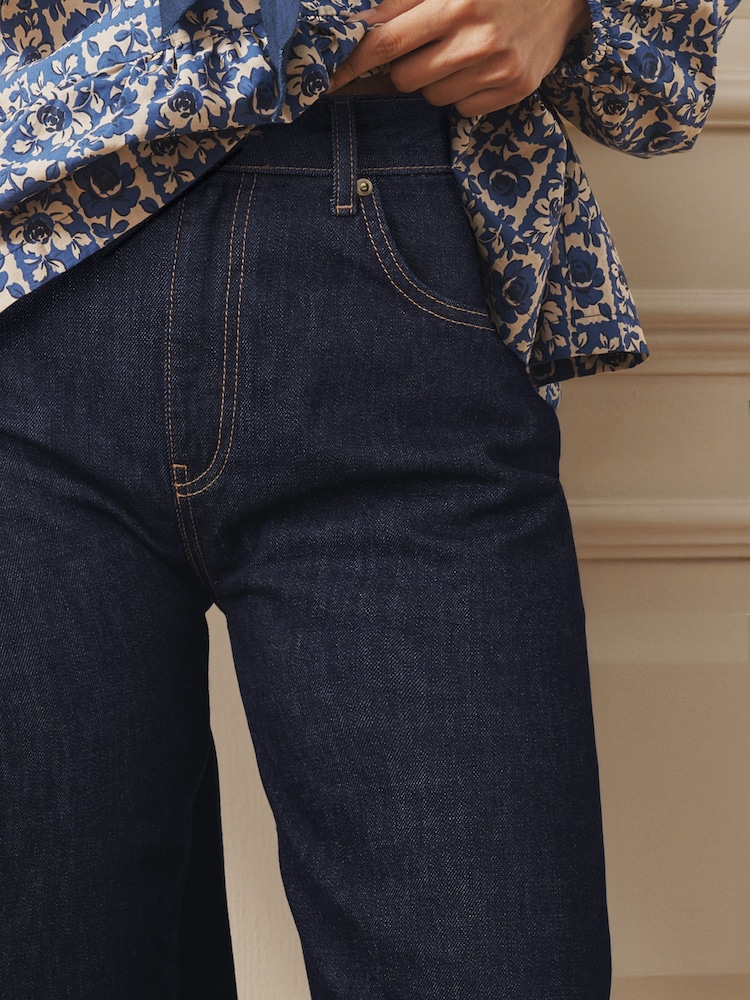 Laura Ashley Indigo Blue Straight Cut Jeans - Image 2 of 4