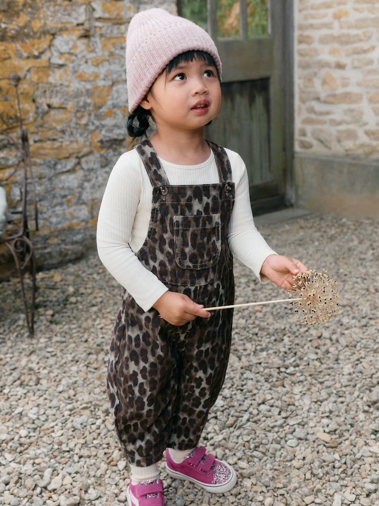 Animal Print Cord Dungarees (3mths-7yrs) - Image 2 of 9