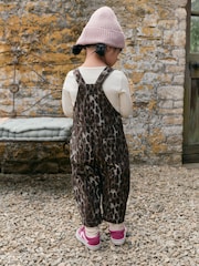 Animal Print Cord Dungarees (3mths-7yrs) - Image 4 of 9