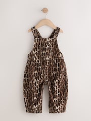 Animal Print Cord Dungarees (3mths-7yrs) - Image 6 of 9