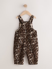 Animal Print Cord Dungarees (3mths-7yrs) - Image 7 of 9