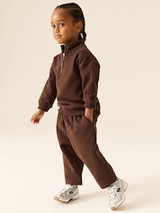Καφετί της σοκολάτας - Soft Touch Jersey Joggers (3μήνες-7έτη) - Εικόνα 2 από 8
