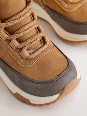 黃褐色棕色 - Lace Up Walker Boots - 圖片 5，共 6