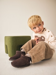 Chocolate Brown Warm Lined Suede Boots - Image 1 of 3