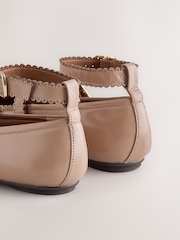 Camel Forever Comfort® Leather Scallop Mary Jane Shoes - Image 11 of 11
