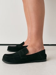 Black Forever Comfort®  Suede Loafers - Image 4 of 8