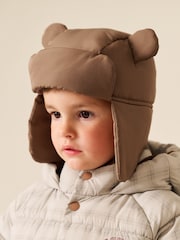 Brown Bear Novelty Lined Trapper Hat (3mths-6yrs) - Image 1 of 6