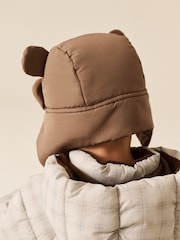 Brown Bear Novelty Lined Trapper Hat (3mths-6yrs) - Image 3 of 6