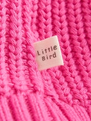 Little Bird by Jools Oliver Pink Raspberry Crochet Pocket Cardigan - Image 13 of 13