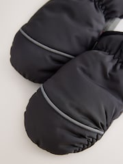 Black Ski Mitten Gloves (3mths-6yrs) - Image 2 of 3