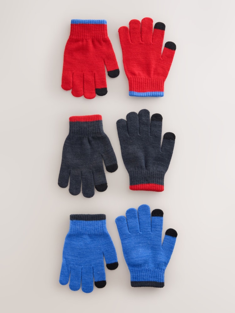 Red/Blue Magic Gloves 3 Packs (3-16yrs) - Image 1 of 3