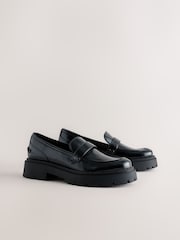 Qara - Forever Comfort® Chunky Xarici Dabanlı Loaferlər - 8şəkildən 5 şəkil