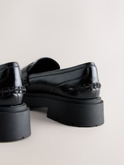Qara - Forever Comfort® Chunky Xarici Dabanlı Loaferlər - 8şəkildən 8 şəkil