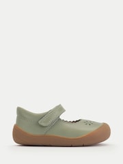 Start-Rite Green Eva Leather Mary Jane First Walking Shoes - Image 1 of 6