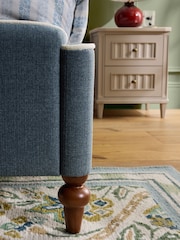 Nina Campbell Clabon Indigo Blue Willis Bed Frame - Image 4 of 5