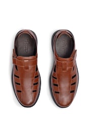 Hotter Brown Marlin Touch-Fastening Outdoors Slippers - Image 4 of 4