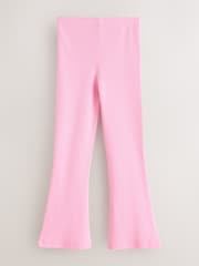 Little Bird by Jools Oliver Pastel Rainbow Ribbed Jersey Kickflare Leggings 5 Pack - Image 3 of 13