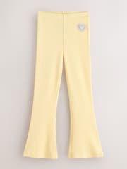 Little Bird by Jools Oliver Pastel Rainbow Ribbed Jersey Kickflare Leggings 5 Pack - Image 4 of 13