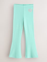 Little Bird by Jools Oliver Pastel Rainbow Ribbed Jersey Kickflare Leggings 5 Pack - Image 5 of 13