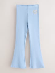 Little Bird by Jools Oliver Pastel Rainbow Ribbed Jersey Kickflare Leggings 5 Pack - Image 6 of 13