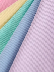 Little Bird by Jools Oliver Pastel Rainbow Ribbed Jersey Kickflare Leggings 5 Pack - Image 8 of 13