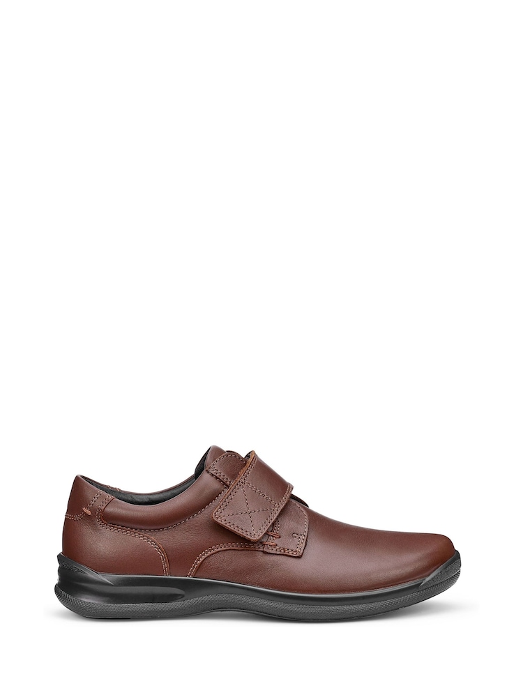 Hotter Brown Sedgwick Touch Fastening Shoes - Image 1 of 4 Hotter Brown Sedgwick Touch Fastening Shoes - Image 1 of 4