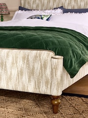 Nina Campbell Rowan Ikat Natural Willis Bed Frame - Image 4 of 6
