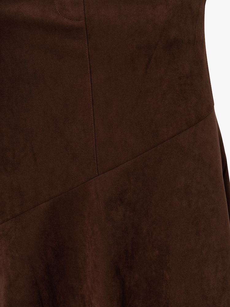 Amy Lynn Suki Faux Suede Chiffon Asymmetric Maxi Skirt - Imagen 9 de 9 Amy Lynn Suki Faux Suede Chiffon Asymmetric Maxi Skirt - Imagen 9 de 9