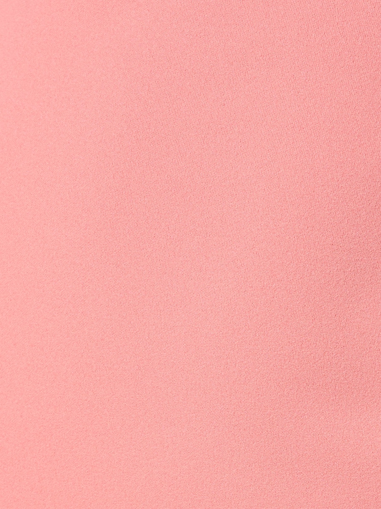 Adrianna Papell Pink Knit Crepe Tiered Sleeve Dress - Image 6 of 6