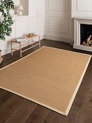 Asiatic Rugs Cream Linen Bordo Boucle Rug - Image 1 of 6