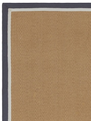 Asiatic Rugs Slate Cream Bordo Herringbone Rug - Image 5 of 6