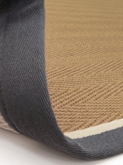 Asiatic Rugs Slate Cream Bordo Herringbone Jute Rug - Image 7 of 7