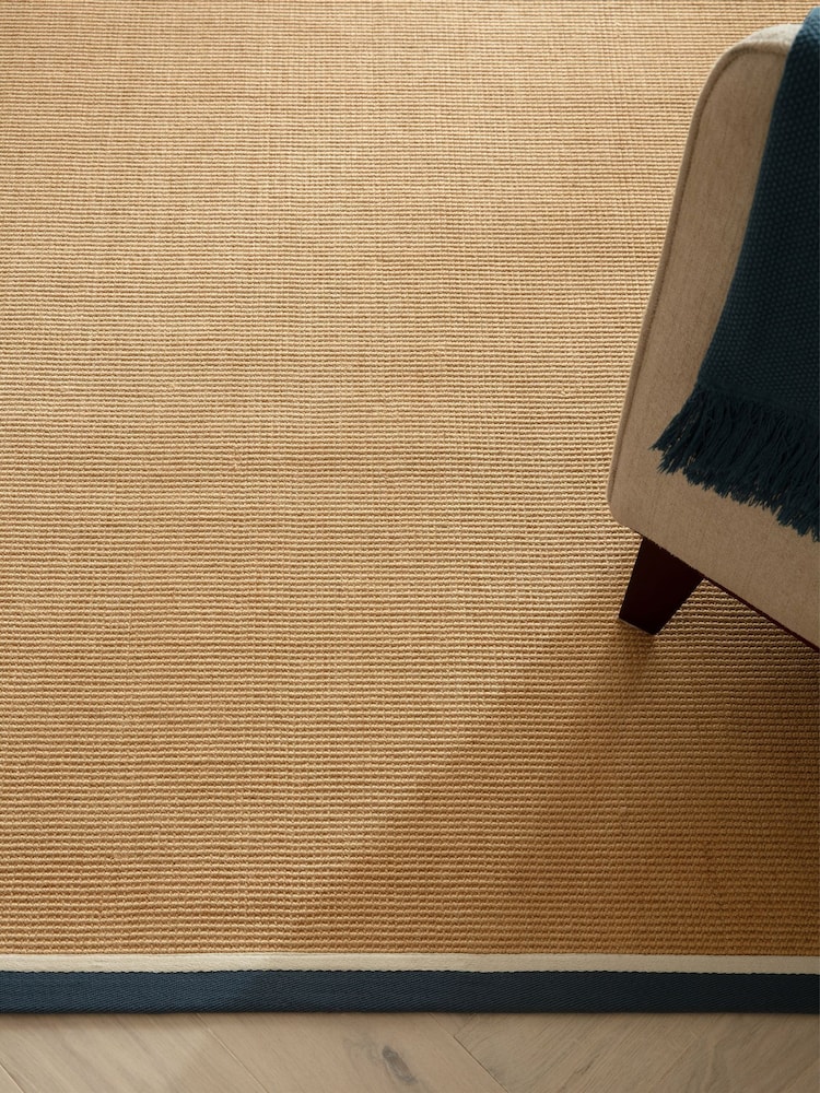 Asiatic Rugs Blue Cream Bordo Boucle Rug - Image 2 of 6