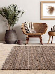 Asiatic Rugs Chocolate Brown Abbus Rug - Image 1 of 5