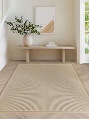 Asiatic Rugs Linen Cream Korra Loop Rug - Image 1 of 6