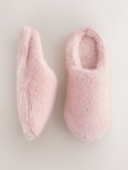Pink Fur Mule Slippers - Image 1 of 6