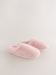 Pink Fur Mule Slippers - Image 2 of 6