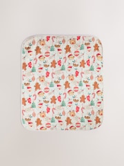 Christmas Bauble Character Muslin Fleece Baby Blanket - Image 5 of 5