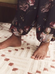 B by Ted Baker Cream Floral Satin Cami Balloon Trousers Pyjamas - Image 7 of 8