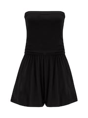 Pour Moi Black Betty Strapless Bandeau Jersey Beach Playsuit - Image 4 of 4