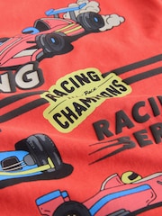 Red Racing Car Long Sleeve Back Graphic T-Shirt (3mths-7yrs) - Image 3 of 4