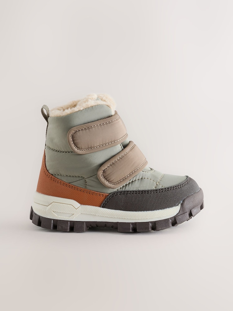 灰色 - Warm Lined Touch Fastening Walking Boots - 圖片 2/6 灰色 - Warm Lined Touch Fastening Walking Boots - 圖片 2/6