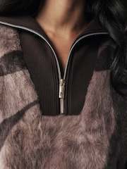 B by Ted Baker Fur Lounge Top - Image 4 de 5
