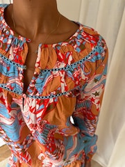 Never Fully Dressed Orange Mermaid Balloon Trousers Pyjamas - Image 5 of 12