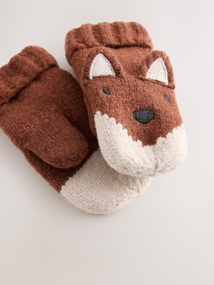 Orange Fox Character - Hat and Gloves Set 2 Piece (3mths-6yrs) - Afbeelding 2 van 4