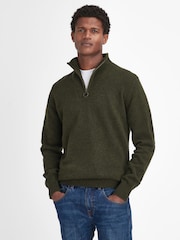 رداء بسحاب قصير من صوف الخراف موديل Essential من Barbour® - صورة 1 من 7