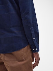 Barbour® Navy Blair Tartan Cord Shirt - Image 5 of 9